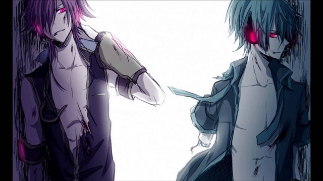 Yandere glow blood anime android free wallpaper for desktop - medium preview image