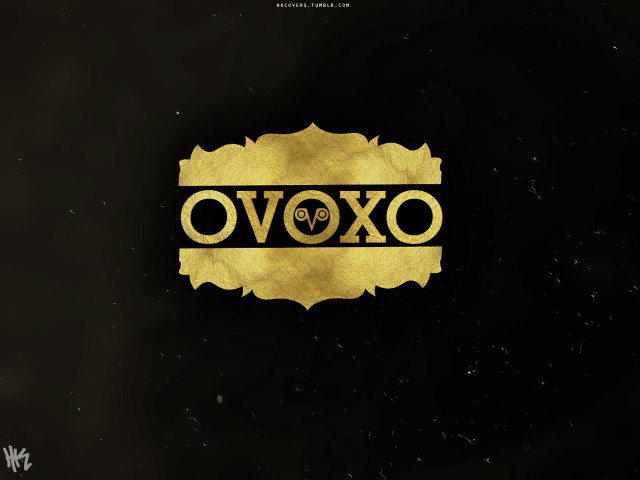 Ovoxo gold foil black background free wallpaper for desktop - medium preview image