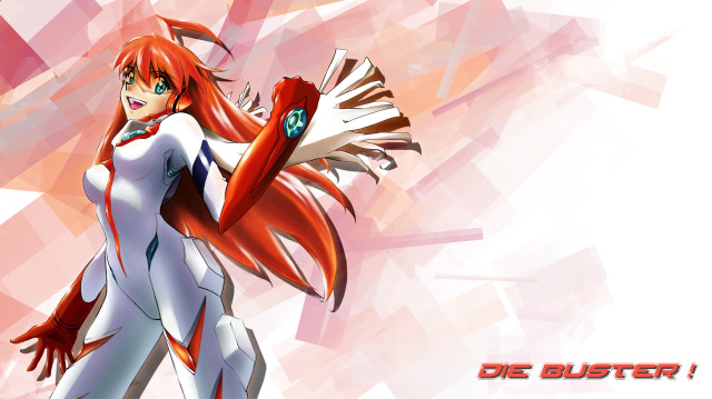 Red haired woman white bodysuit free wallpaper for desktop - medium preview image