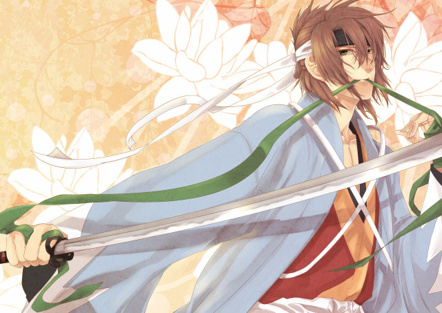 Man sword flower background flower free wallpaper for desktop - medium preview image