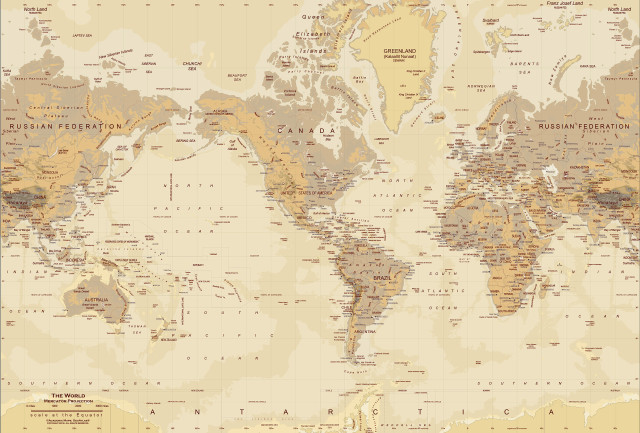 World map countries cities double free wallpaper for desktop - medium preview image