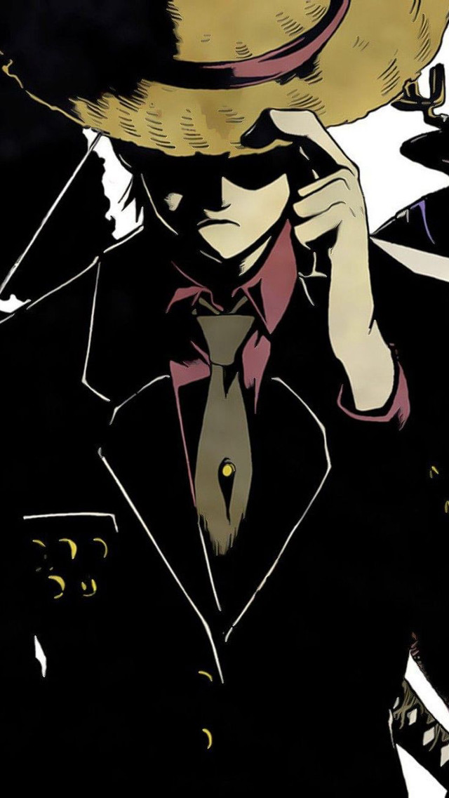 Man hat tie talking cellphone free wallpaper for mobile - medium preview image