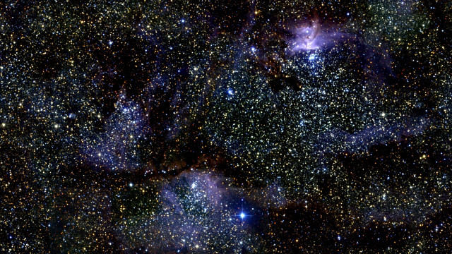 Cluster stars sky blue center free wallpaper for desktop - medium preview image