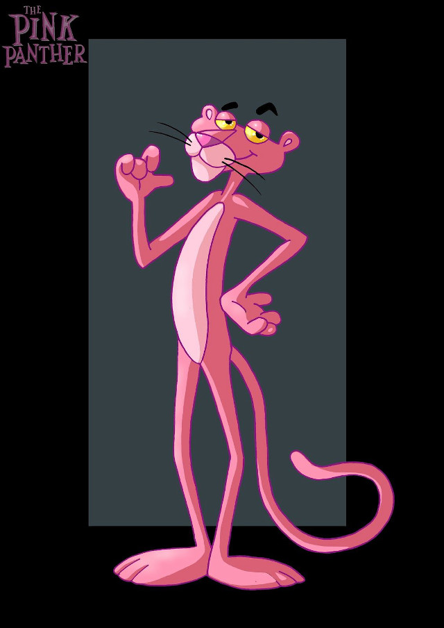 Pink cartoon cat furry happy free wallpaper for mobile - medium preview image