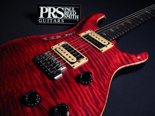 Red guitar black pickup neck free wallpaper for desktop - medium preview image