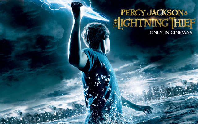 Young boy water lightning bolt free wallpaper for desktop - medium preview image