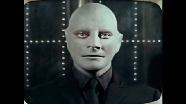 Creepy man television room black free wallpaper for desktop - medium preview image