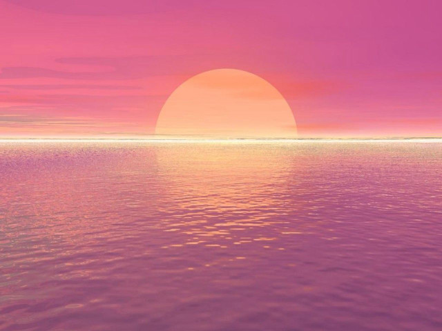 Sunset water boat pink sky #2 free wallpaper for desktop - medium preview image