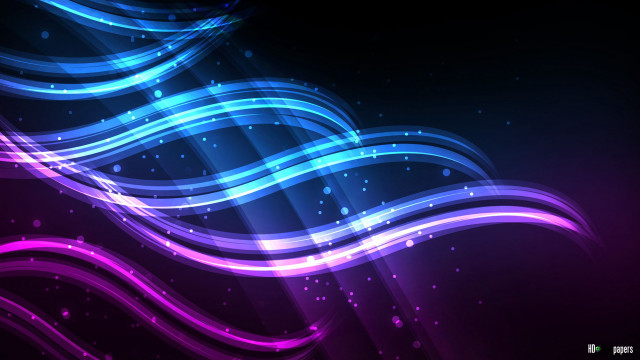Purple blue background waves bubbles free wallpaper for desktop - medium preview image