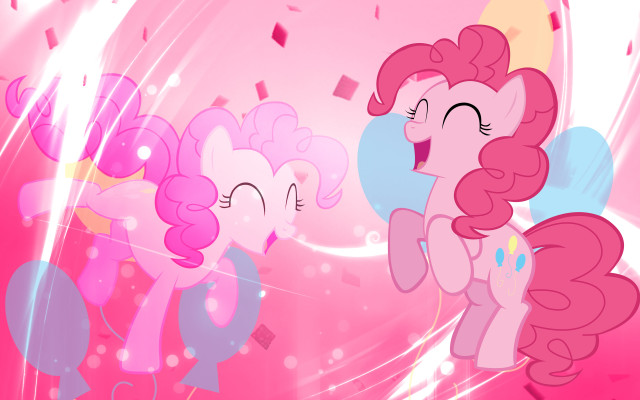 Pink pony pink hologram smile free wallpaper for desktop - medium preview image