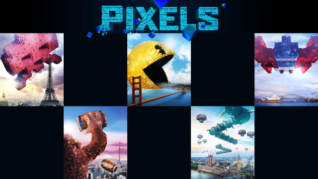 City pixel collage series images free wallpaper for desktop - medium preview image