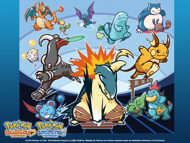 Pokemon circle cartoon blue background free wallpaper for desktop - medium preview image