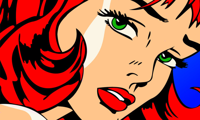 Woman red hair green eyes #2 free wallpaper for desktop - medium preview image