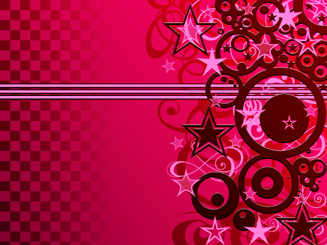 Pink background stars circles black free wallpaper for desktop - medium preview image