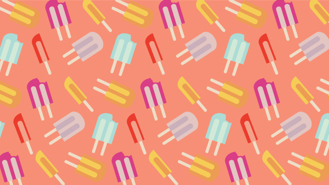 Popsicle pattern pink background colorful free wallpaper for desktop - medium preview image