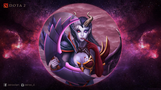 Woman horns sword holding image free wallpaper for desktop - medium preview image