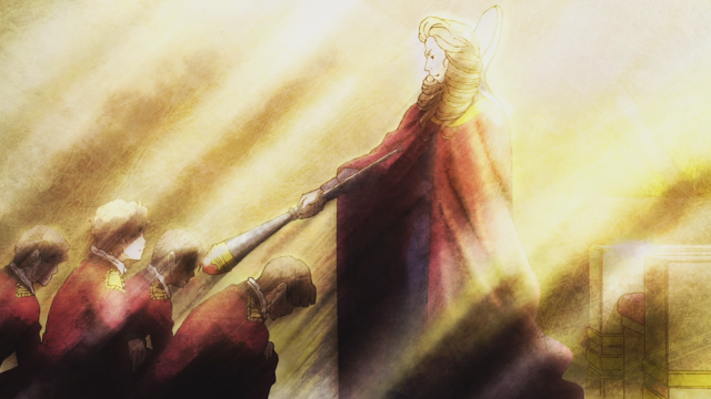 Woman sword group red robes free wallpaper for desktop - medium preview image