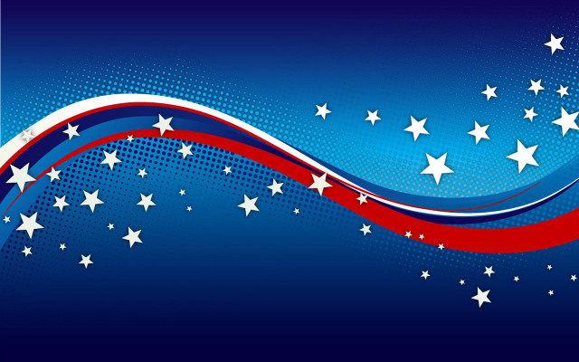 Patriotic background stars red wave #3 free wallpaper for desktop - medium preview image