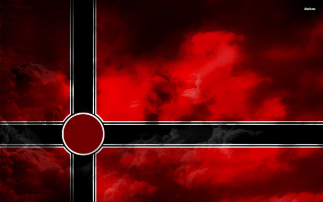 Red black background circle stripe free wallpaper for desktop - medium preview image