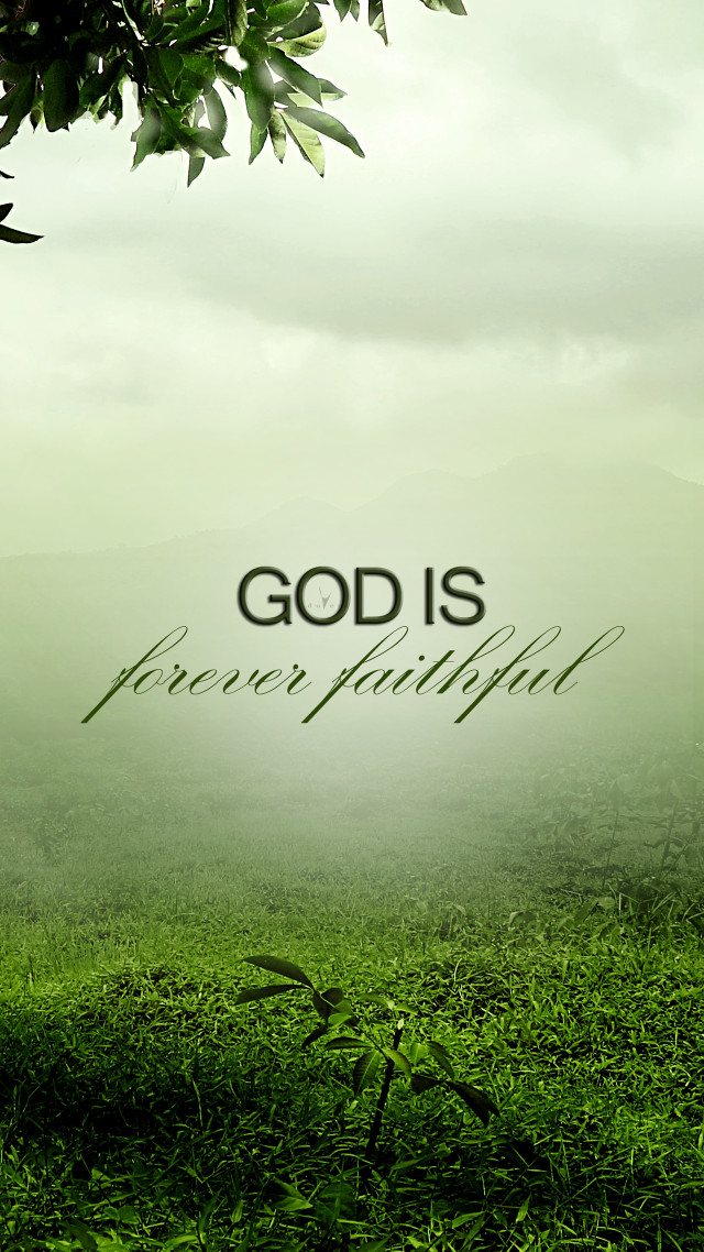 Green field tree background god free wallpaper for mobile - medium preview image