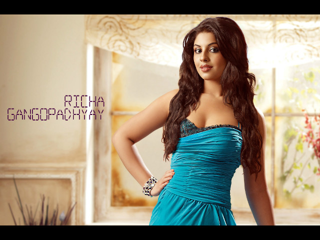 Woman blue dress posing hands #7 free wallpaper for desktop - medium preview image