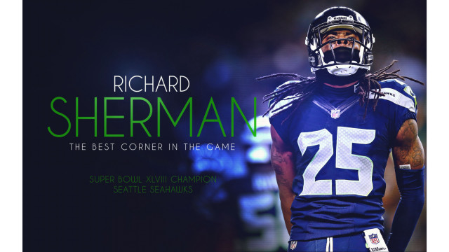 Football player face painted sherman free wallpaper for desktop - medium preview image