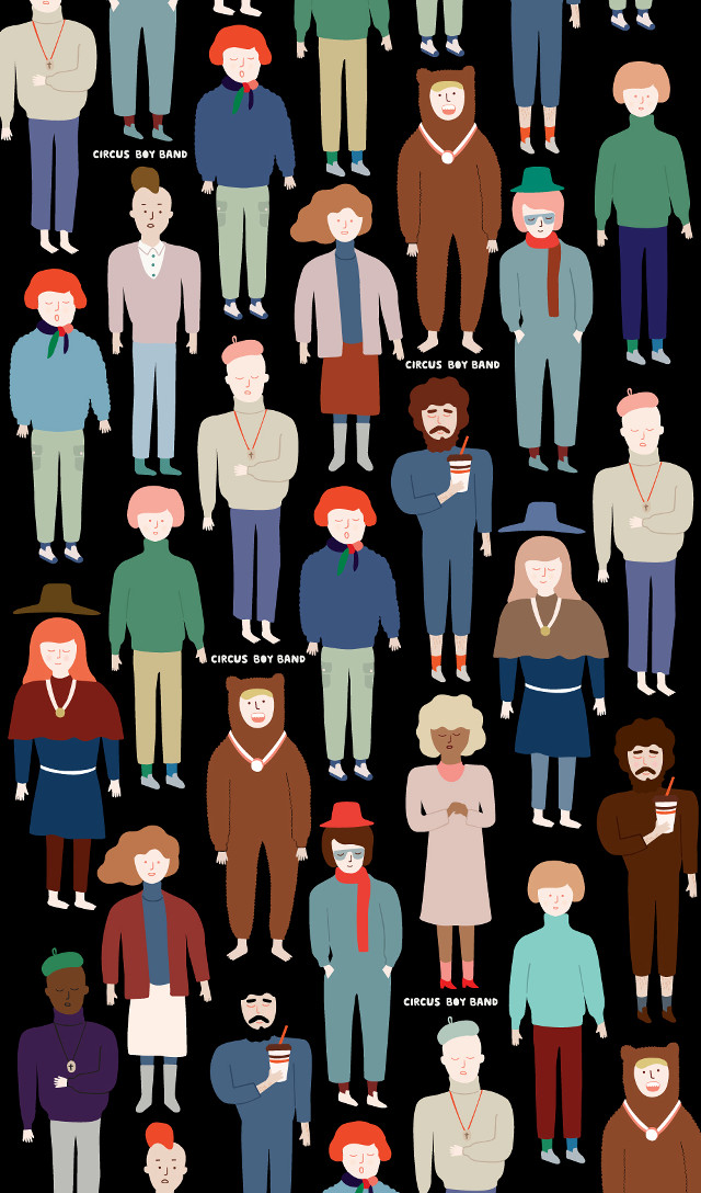 Group people black background colors free wallpaper for mobile - medium preview image