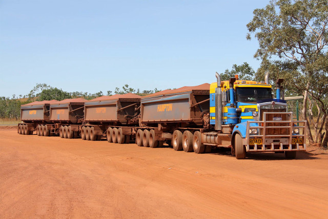 Truck hauling logs dirt road free wallpaper for desktop - medium preview image