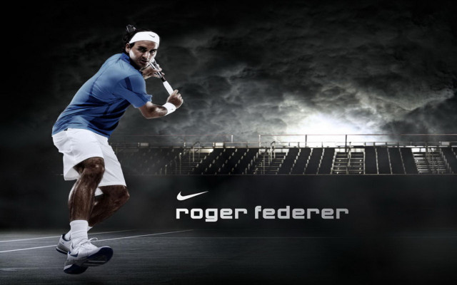 Man running tennis racket stadium free wallpaper for desktop - medium preview image