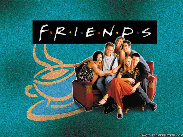 Friends movie poster group couch free wallpaper for desktop - medium preview image