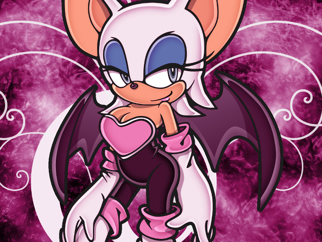 Cartoon character heart bat chest free wallpaper for desktop - medium preview image