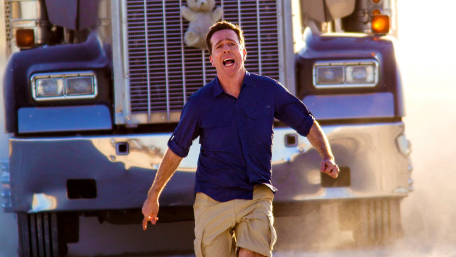 Man running truck dog back free wallpaper for desktop - medium preview image