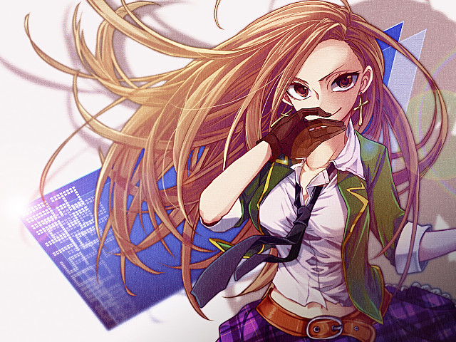 Girl long hair tie cell free wallpaper for desktop - medium preview image