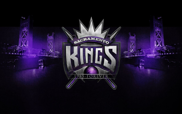 Sacramento kings logo dark background free wallpaper for desktop - medium preview image