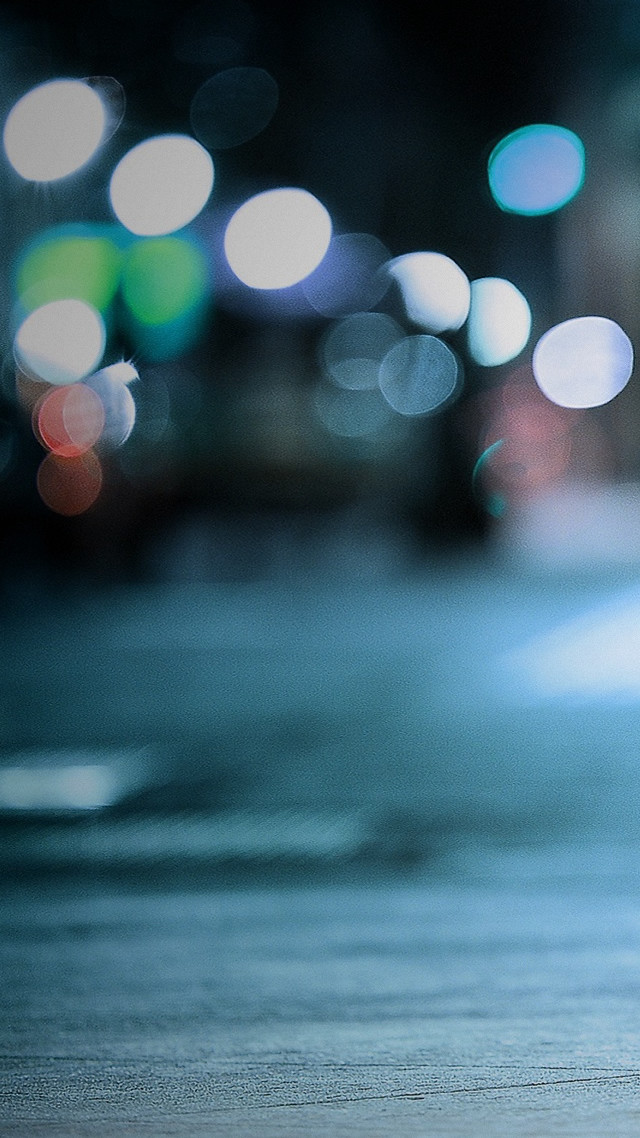 Blurry street stop sign car free wallpaper for mobile - medium preview image