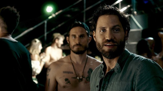 Men group room green light free wallpaper for desktop - medium preview image