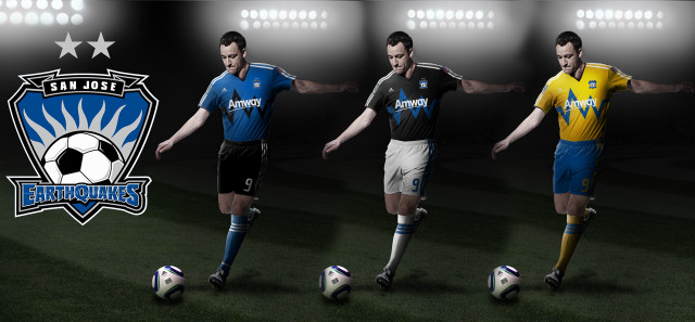 Soccer players kicking ball stadium free wallpaper for desktop - medium preview image