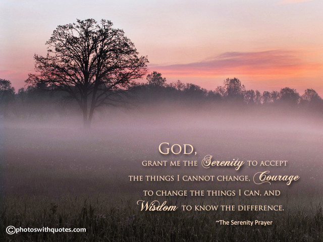 Foggy field tree serenity prayer free wallpaper for desktop - medium preview image