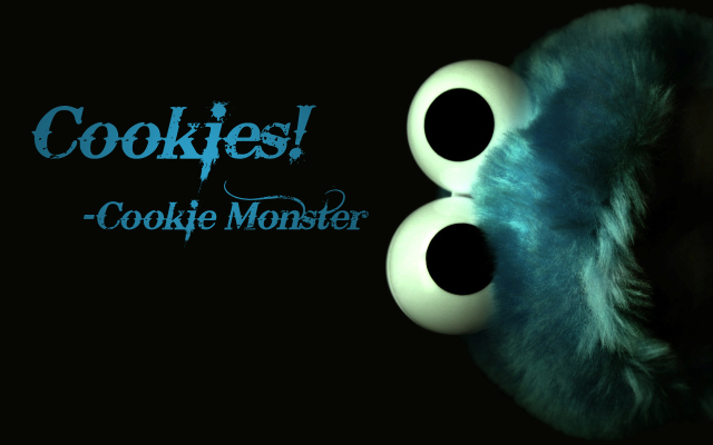 Fake cookie monster closeup eyes free wallpaper for desktop - medium preview image