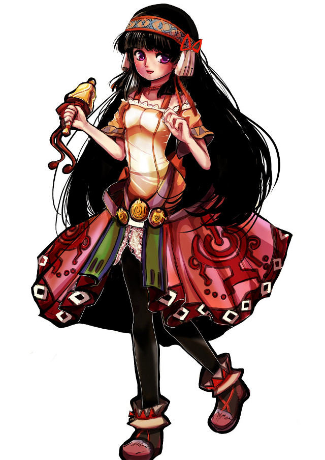 Girl long black hair hat free wallpaper for mobile - medium preview image