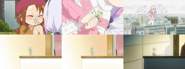 Woman window flower beret brownhair free wallpaper for desktop - medium preview image