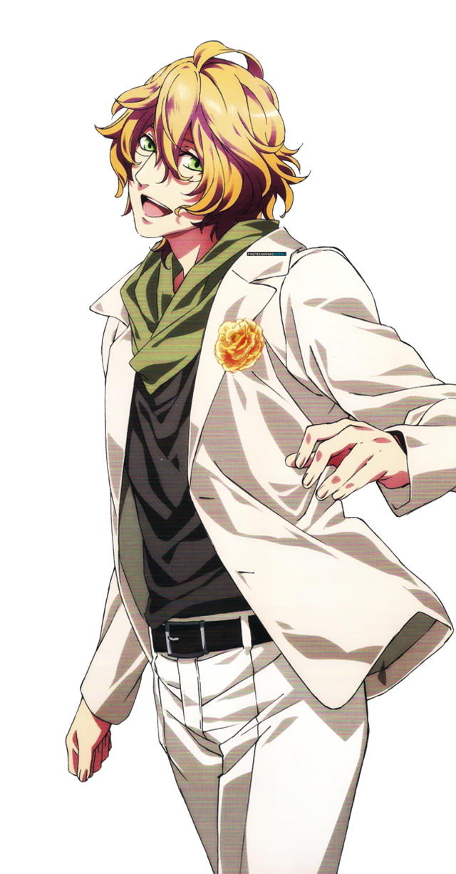 White suit green scarf man free wallpaper for mobile - medium preview image