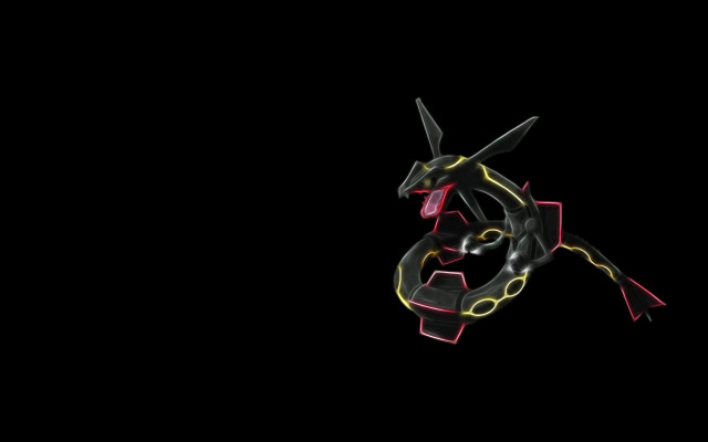 Black background red yellow dragon free wallpaper for desktop - medium preview image