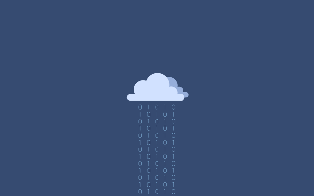 Cloud rain blue background white #5 free wallpaper for desktop - medium preview image