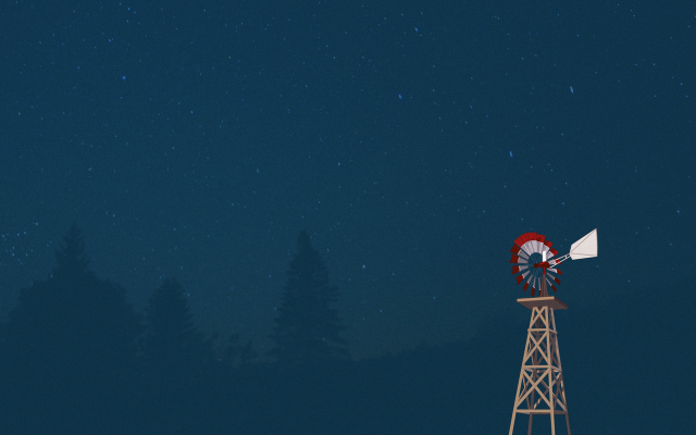 Windmill red white top dark free wallpaper for desktop - medium preview image