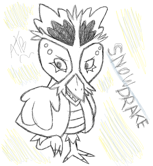 Bird mohawk drawing name chest free wallpaper for tablet - medium preview image