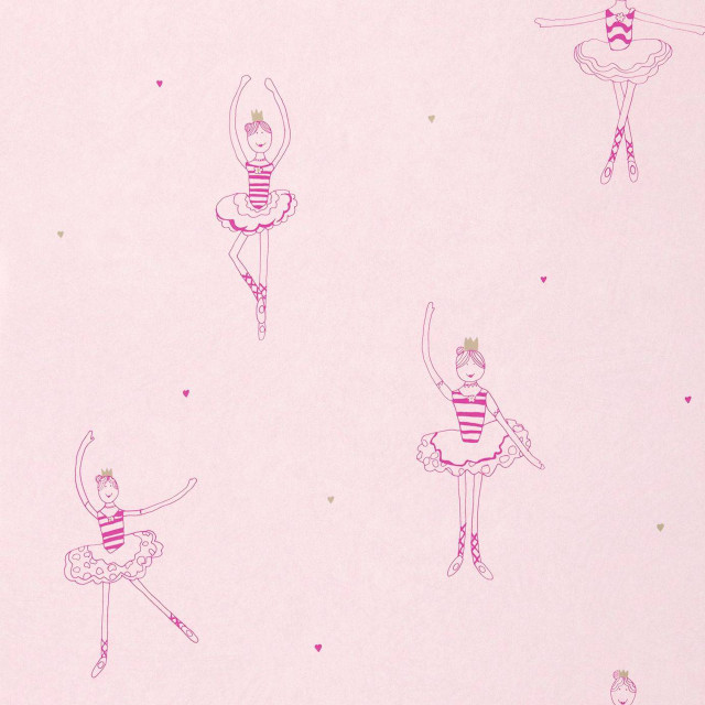 Pink background ballerina drawing pink free wallpaper for tablet - medium preview image
