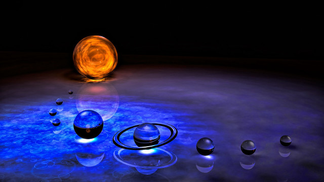 Group of objects on table free wallpaper for desktop - medium preview image