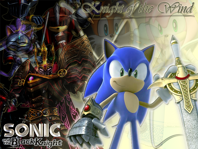 Sonic hedgehog character sword knight free wallpaper for desktop - medium preview image