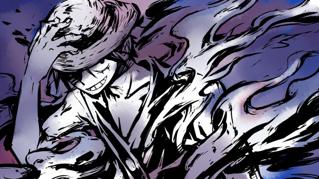 Woman knife sky clouds birds free wallpaper for desktop - medium preview image